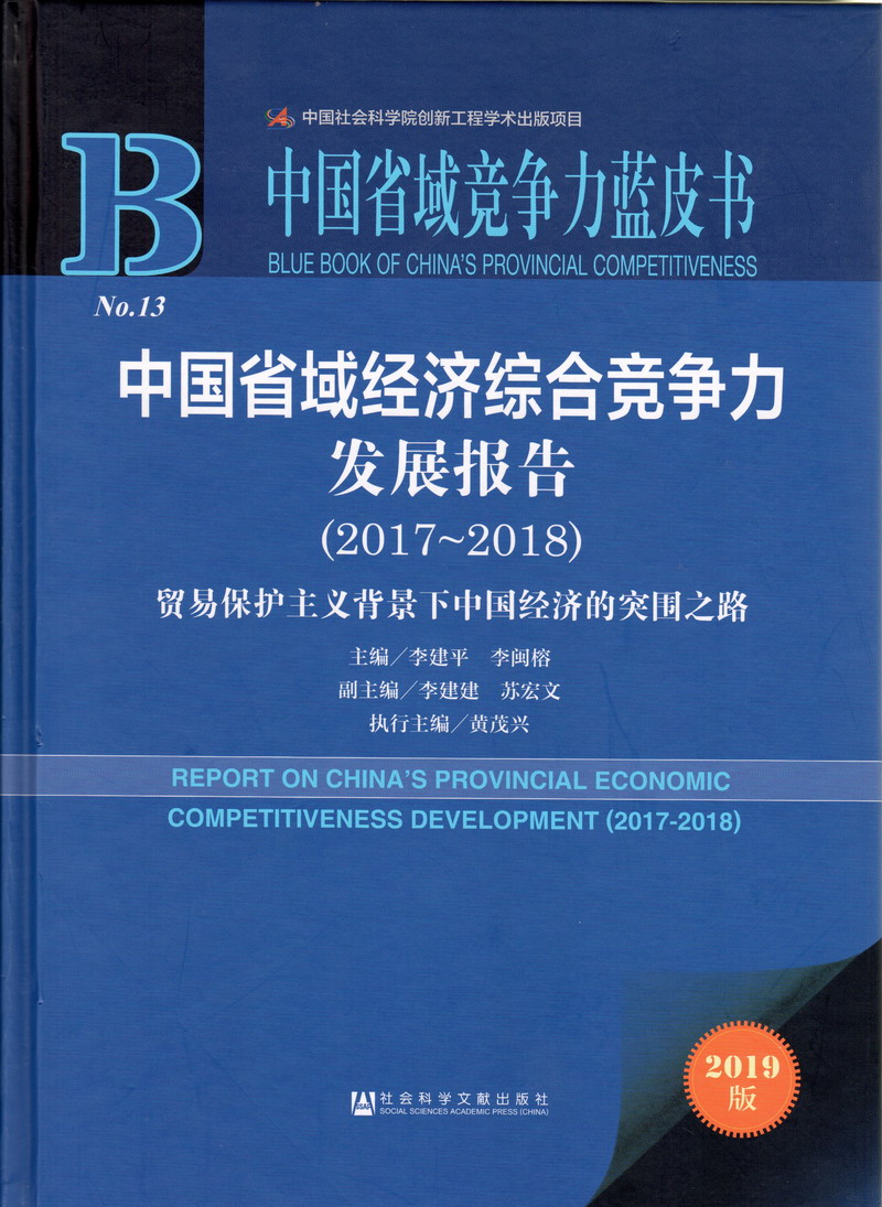 大鸡吧干骚逼视频中国省域经济综合竞争力发展报告（2017-2018）